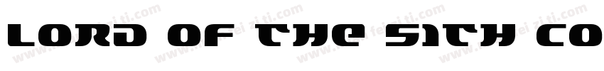 Lord of the Sith Con字体转换